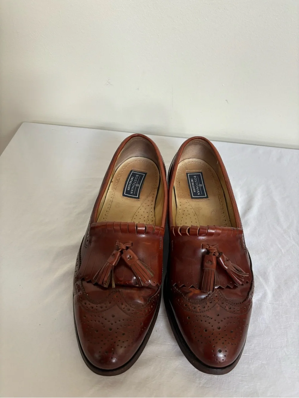 Bostonian Impression Wing Tip Tassel Men's Leather Dress Shoes Size 10 D/B